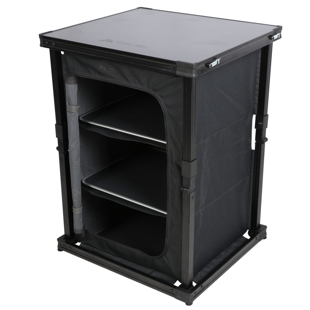 Ozark Trail Kitchen Organizer Hardtop Table, Gray, 23 X 20 X 31