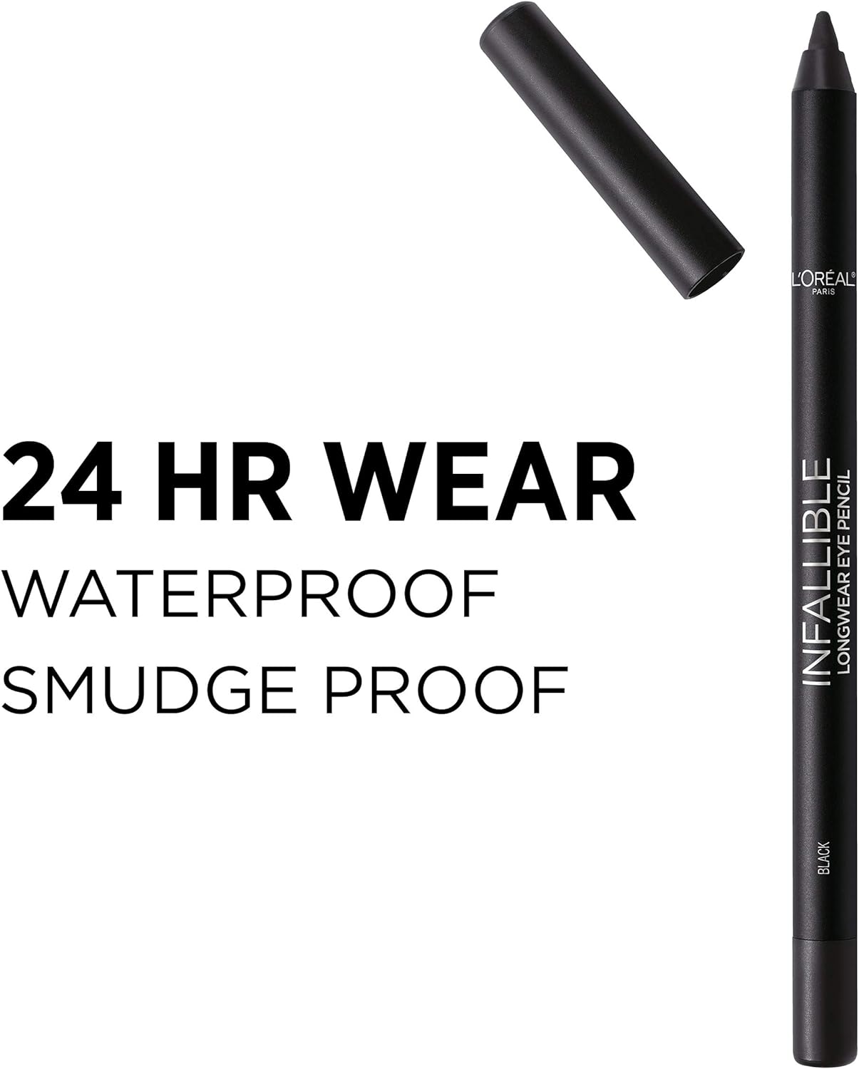 L'Oreal Paris Makeup Infallible Pro-Last Pencil Eyeliner, Waterproof and Smudge-Resistant, Glides on Easily to Create any Look, Cobalt Blue, 0.042 oz.