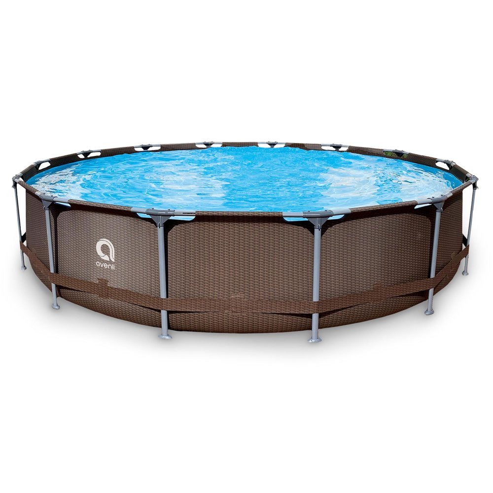 Jleisure Avenli 15 Foot X 36 Inch Steel Frame above Ground Swimming Pool