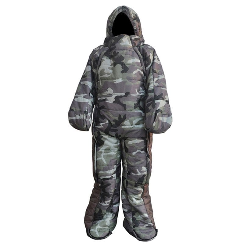 Ameiqe Adult Lite Wearable Sleeping Bag Warming for Walking Hiking Camping Outdoor(Camouflage,L)