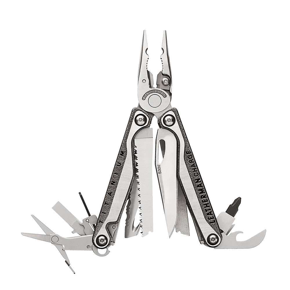 LEATHERMAN, Charge plus Tti Titanium Multitool with Scissors and Premium Replaceable Wire Cutters, Built in the USA, Stainless Steel