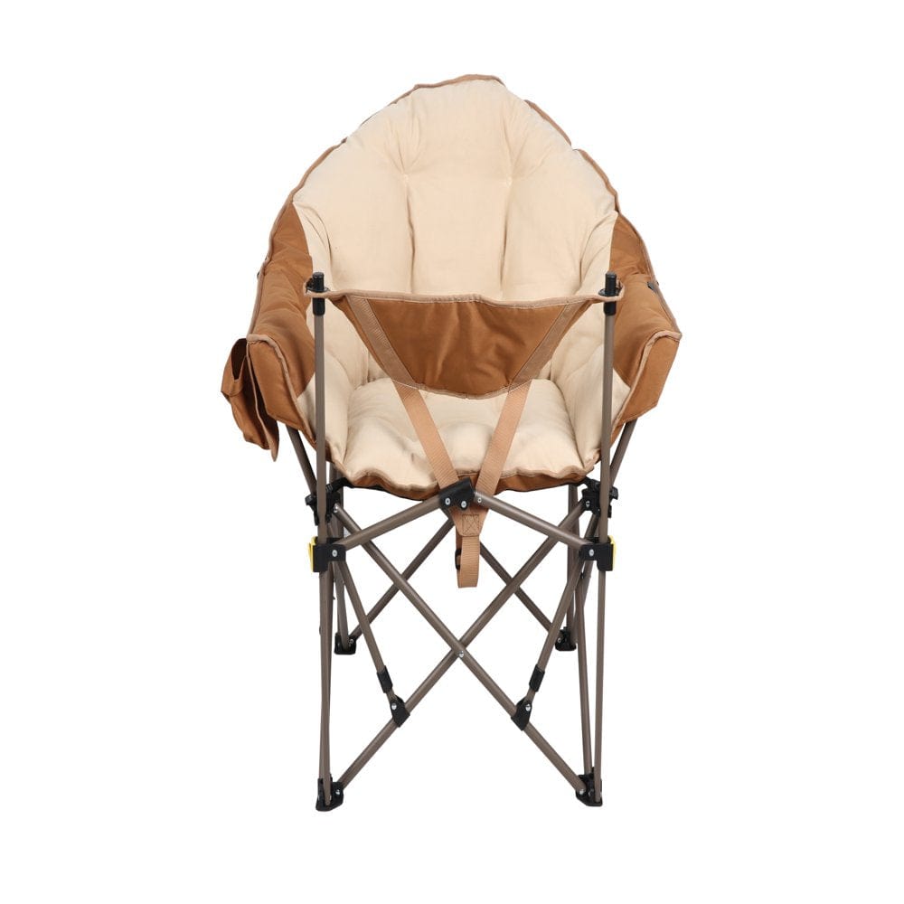 Ozark Trail Club Chair with Footrest, Beige