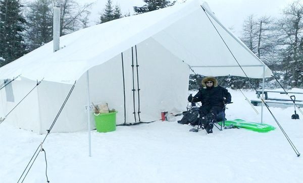 Canvas Tent Extended Fly