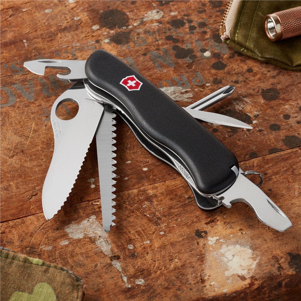 Victorinox One-Hand Trekker 12 Function Black Pocket Knife