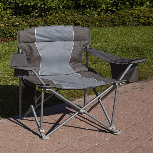 1000-Lb. Capacity Heavy-Duty Portable Camping Chair - Men'S Big and Tall Charcoal 1,000 Lb