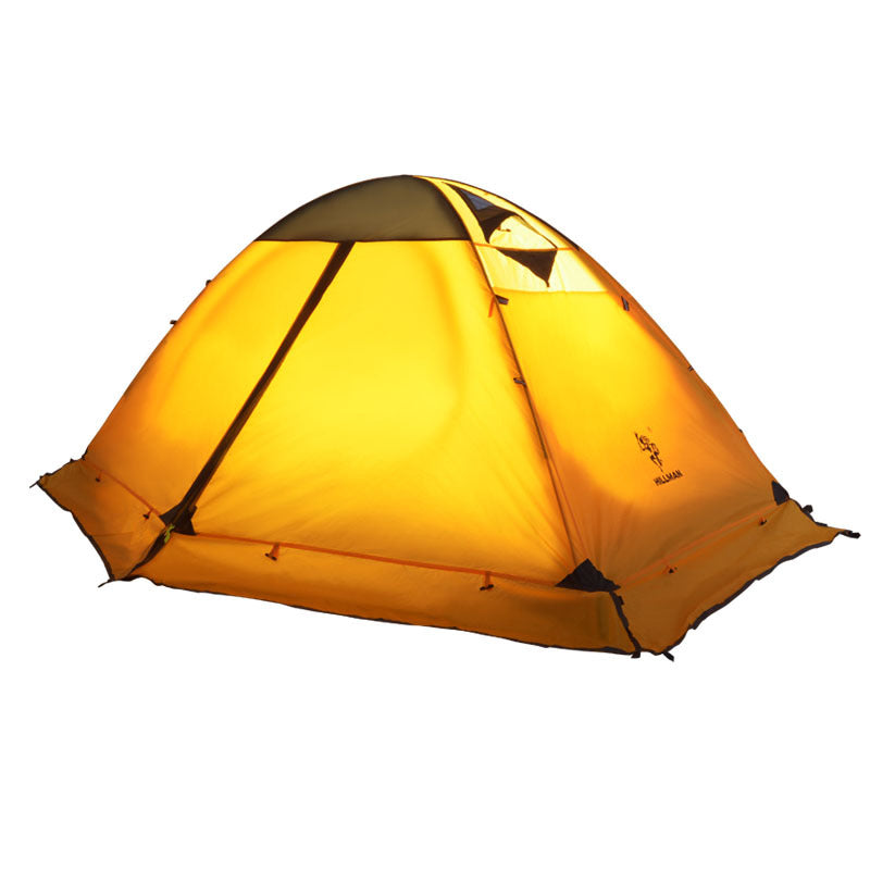 Outdoor Camping Camping Double-layer Aluminum Pole Tent - Blue Force Sports