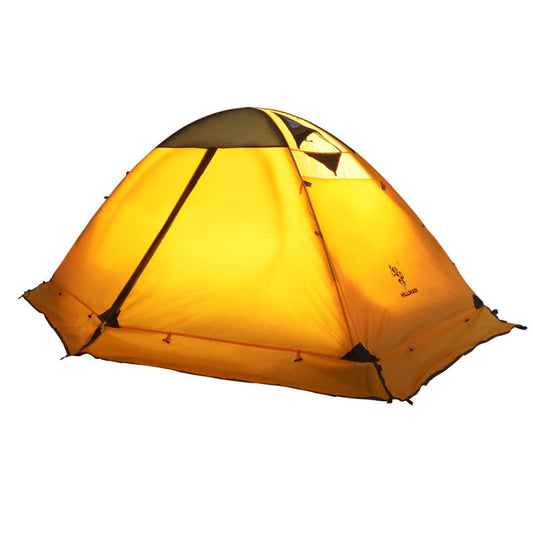 Outdoor Camping Camping Double-layer Aluminum Pole Tent - Blue Force Sports