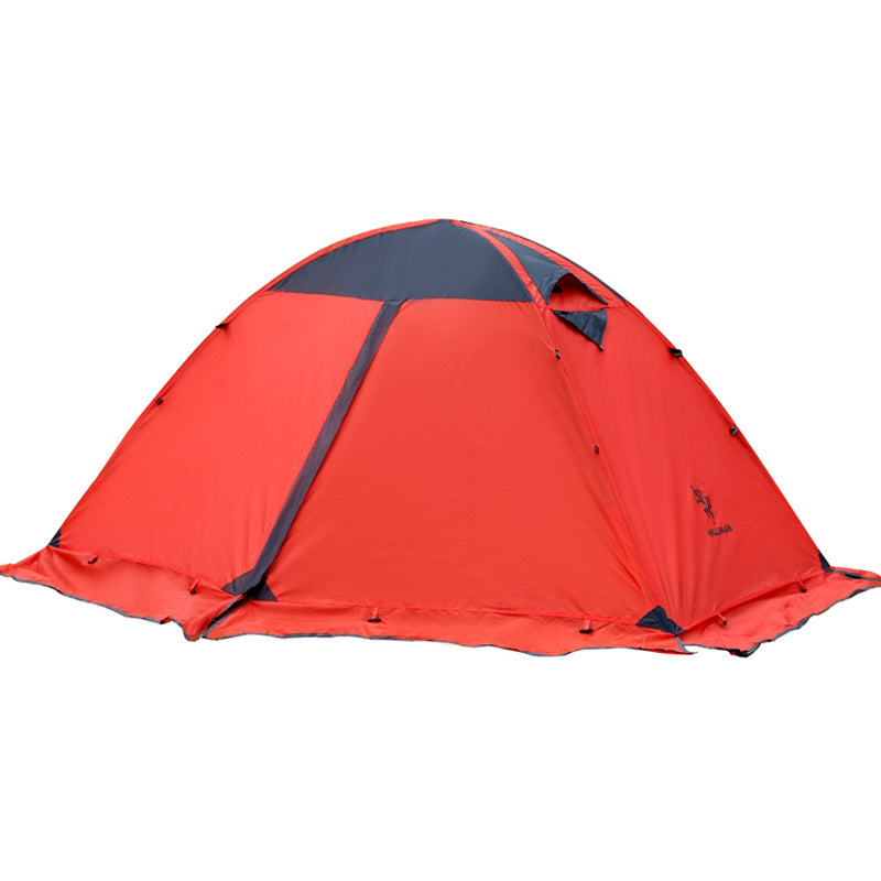Outdoor Camping Camping Double-layer Aluminum Pole Tent - Blue Force Sports