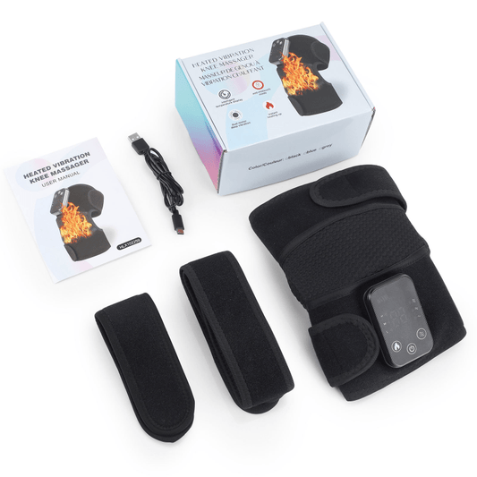 Relieve Arthritis Pain & Get Leg Warmth with Electric Heating Knee Brace Massager!