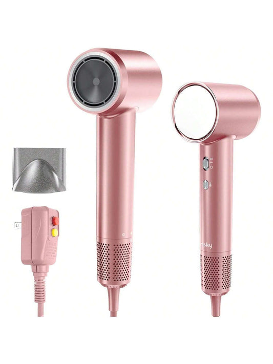 YONGSTYLE Hair Dryer, Blow Dryers with 110,000 RPM Ionic High-Speed Brushless Motor for Fast Drying 200 Million Thermo-Control Hairdryer with Magnetic Nozzle NO Heat Damage Quiet for Home Travel