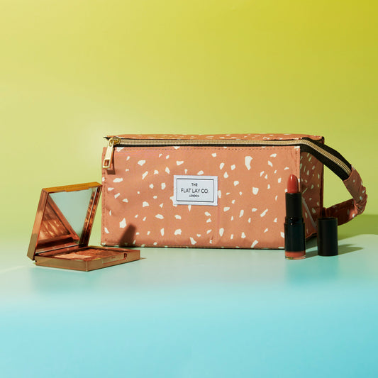 Rock Open Flat Makeup Box Bag and Tray