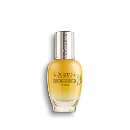 L'OCCITANE Anti-Aging Immortelle Divine Face Serum - Achieve Youthful Appearance and Radiant Glow - For Mature Skin 1 fl. Oz.
