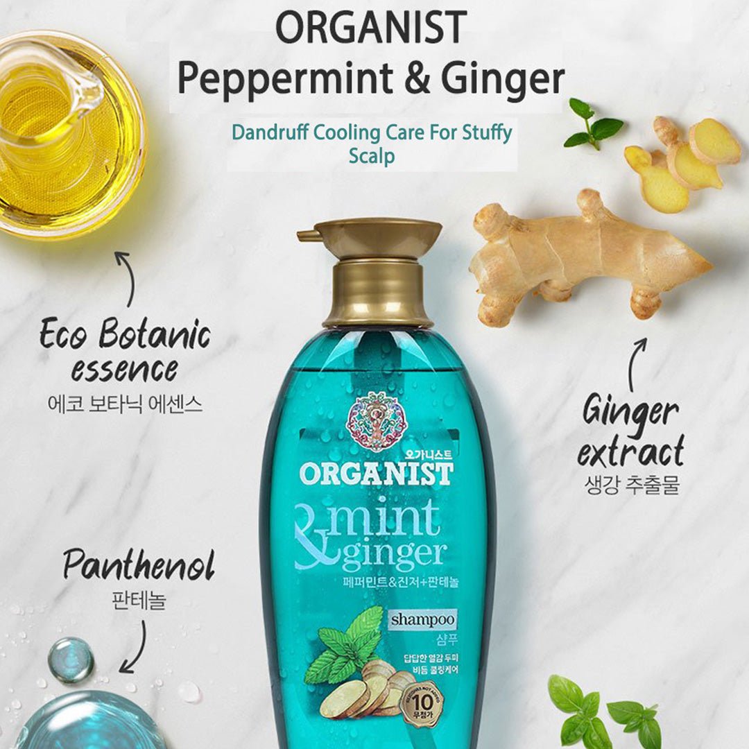 [Organist] [Bundle of 4] Natural Healing Therapy Shampoo/Argan/Himalaya/Peppermint/Avocado/Cherry/Rosemary 500