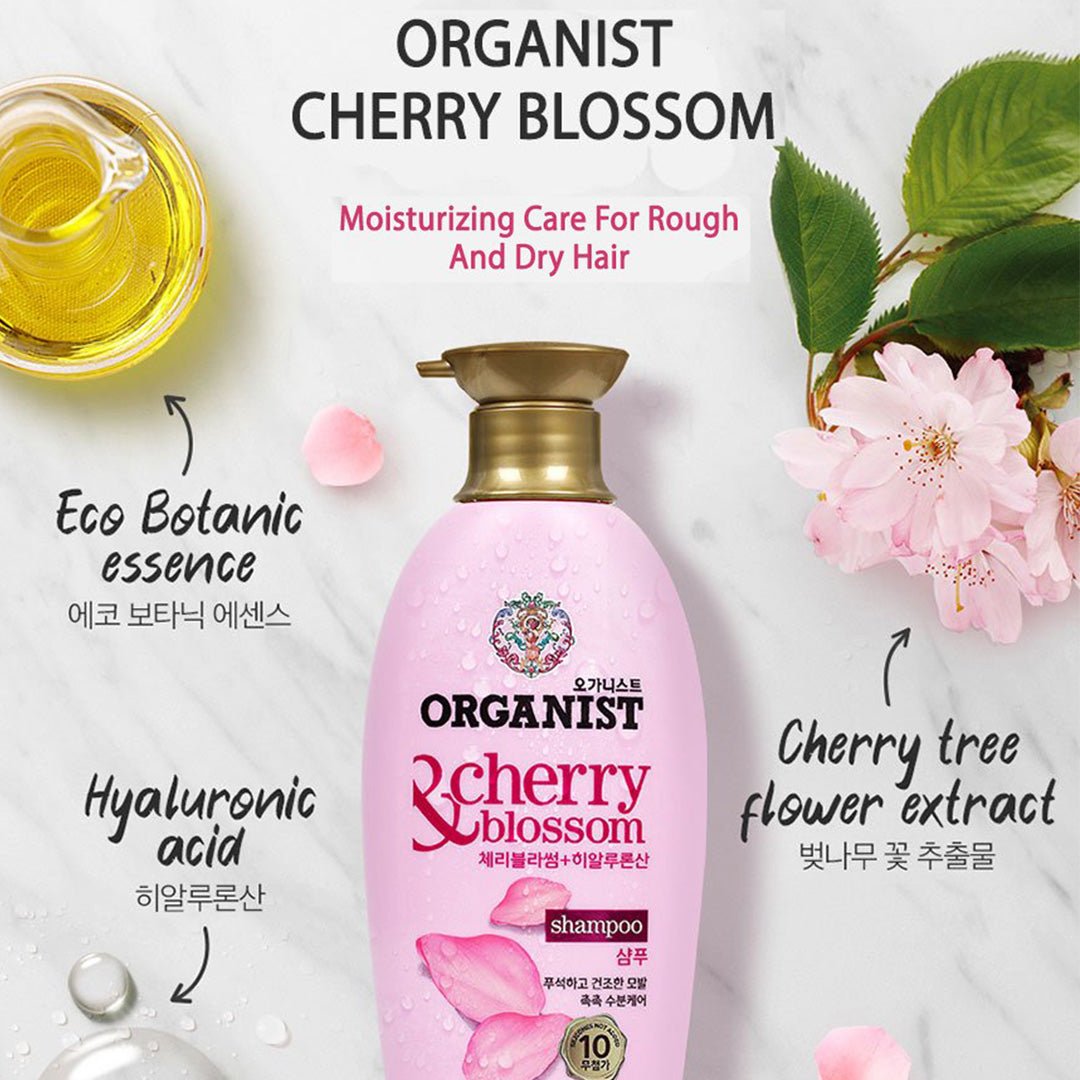 [Organist] [Bundle of 4] Natural Healing Therapy Shampoo/Argan/Himalaya/Peppermint/Avocado/Cherry/Rosemary 500