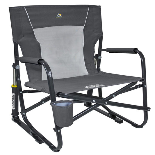 GCI Outdoor Firepit Rocker, Pewter Gray
