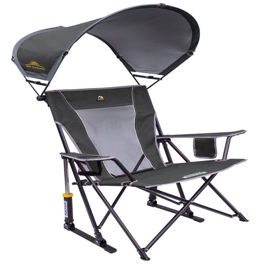 GCI Outdoor Sunshade Rocker, Pewter