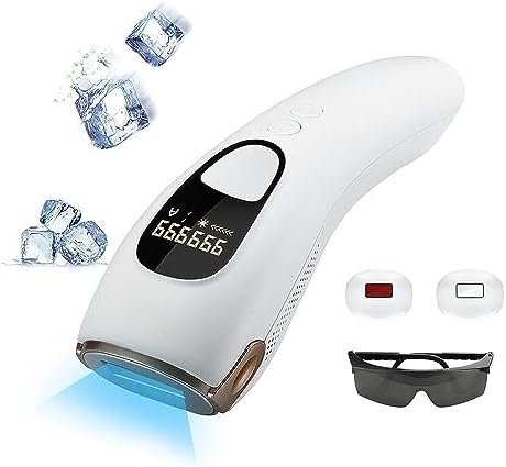 ONE BEAUTY IPL Hair Removal for Women and Men, Ice-Cooling, Ice Painless Laser Hair Removal, FDA Cleared, Permanent Hair Removal Device for Facial Whole Body, 999999 Flashes Hair Remover with 5 Modes