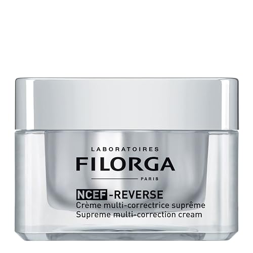 Filorga NCEF-Reverse Multi-Correction Skin Moisturizer Cream, Anti Aging Formula of Hyaluronic Acid, Collagen, and Vitamin to Reduce Wrinkles and Restore Skin Elasticity of the Eye and Face, 1.69 oz