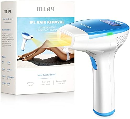Laser Hair Removal, MLAY Strong Power 20 Joules IPL Hair Removal for Women and Men - Permanent Hair Removal System Device on Face, Body, Legs, Bikini, Armpits, Back