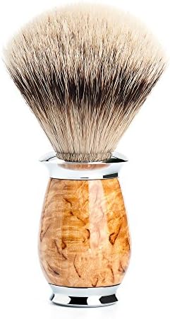 MÜHLE Purist Karelian Masur Birch Silvertip Badger Shaving Brush