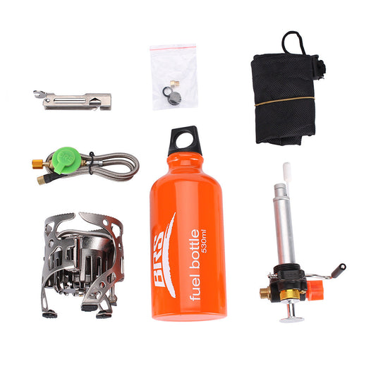 Outdoor Gas Tank Dual-use Stove Camping Second Generation New Windproof Set - Blue Force Sports