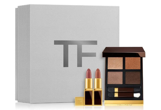 Tom Ford Limited Edition Eye and Mini Lip Set - Eye Color Quad (36 Tiger Eye) and Mini Lip Colors (Casablanca and West Coast).