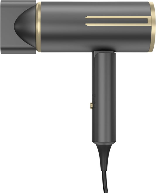 Hair Dryer Ionic Blow Dryer Foldable Hair Dryer Lightweight Protable Travel Hairdryer Styling Tools & Appliances Hair Blow with Styling Nozzle Reducing Frizz