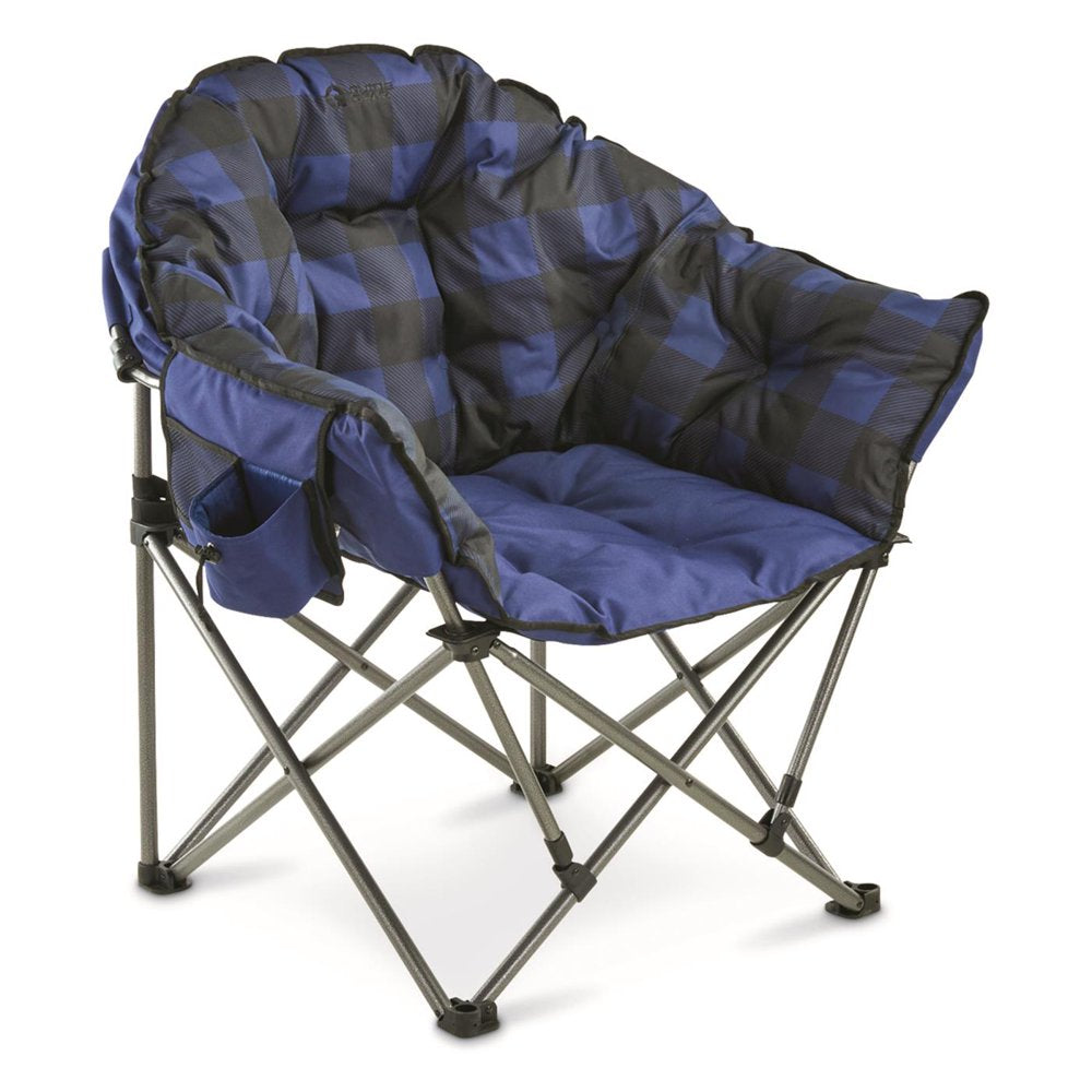Guide Gear Club Camping Chair, Oversized, Portable, Folding with Padded Seats, 500-Lb. Capacity