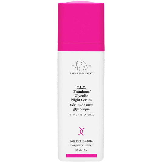 Drunk Elephant T.L.C. Framboos Glycolic Night Serum Congested Skin 30ml NEW