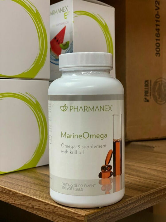 2 Bottles Nu Skin Nuskin Pharmanex MarineOmega - 120 Softgels - New Sealed