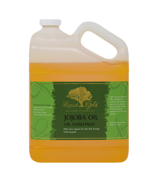 1 Gallon Premium Golden Jojoba Oil 100% Pure Organic Cold Pressed Unrefined Skin Nail Health Care Moisturizer