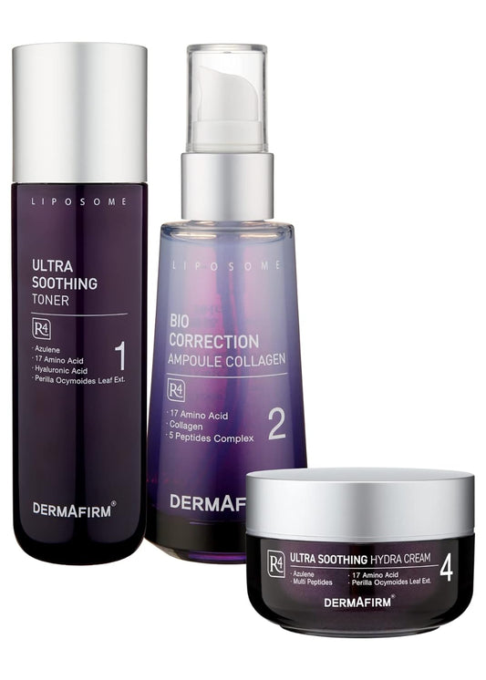 DERMAFIRM R4 Ultra Soothing Toner, Ampoule, and Cream