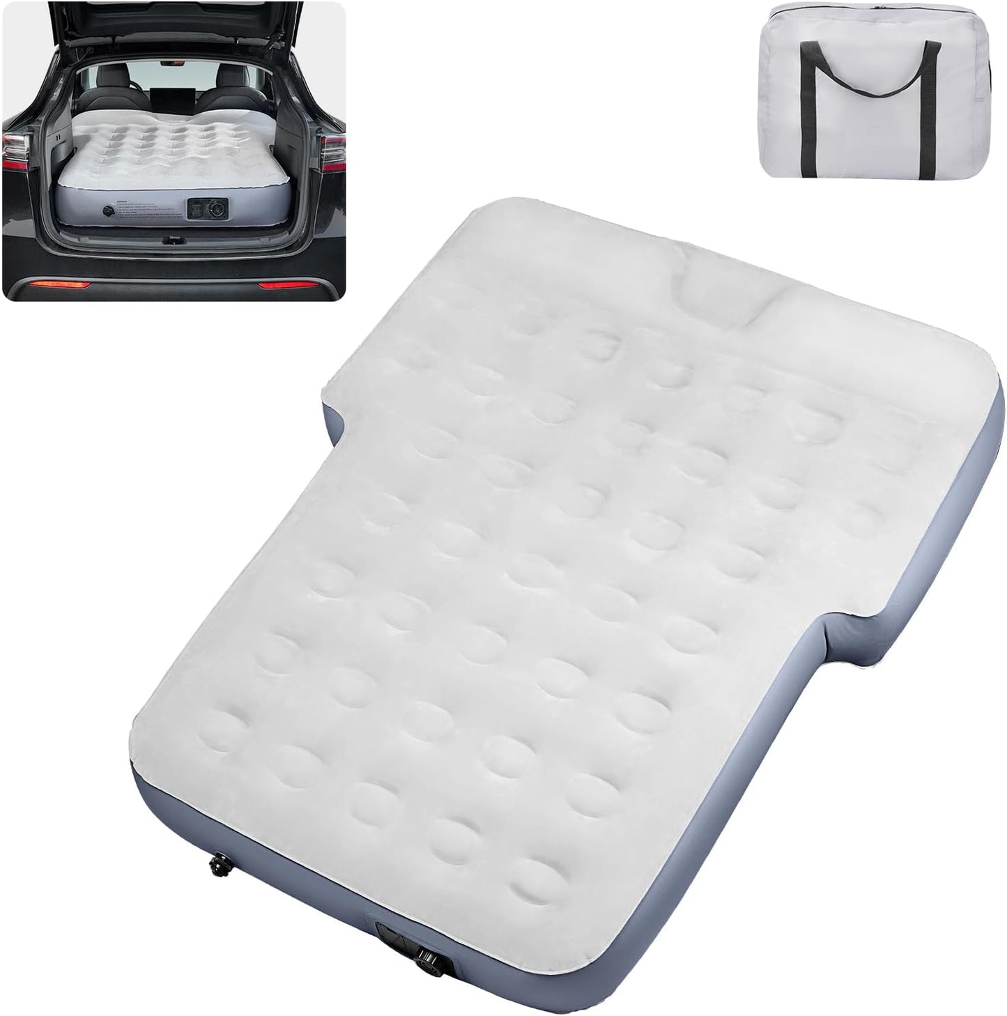 SUV Air Mattress Car Bed Camping, Inflatable Car Air Mattress for Jeep Cherokee Compass Grand Cherokee Liberty Renegade Toyota 4runner Air Mattress with Built in Pump
