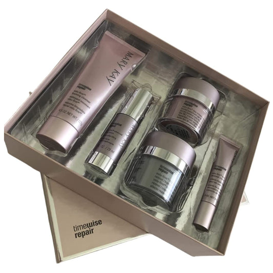 Mary Kay TimeWise Repair Volu-Firm 5 Product Set Adv Skin Care FULL SIZE! incluide/day cream with spf 30/night treatment cream/eye cream/serum/cleanser