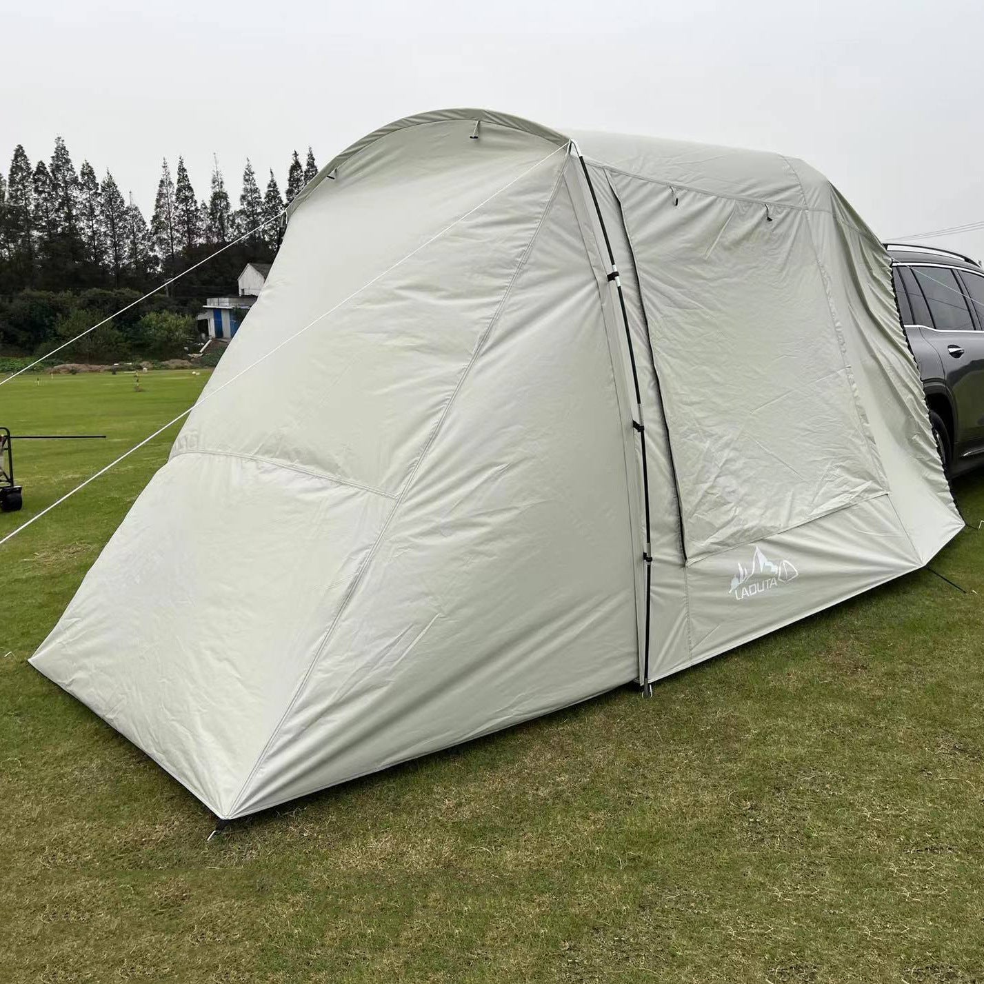 Outdoor Self-driving Travel Camping Barbecue Car Tail Extension Tent Multi-person Rain-proof Sunshade Trunk Tent - Blue Force Sports