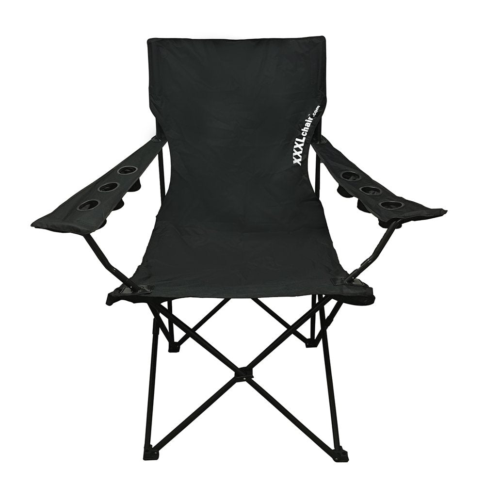 XXL Giant Football Toss Game & Tailgating Chair Combo - 8’ Tall - Outdoor Football Game for 2-4 People – Includes Footballs, Air Pump, Kicking Tee & Storage Bag – Tailgating, Backyard, Beach & Parks