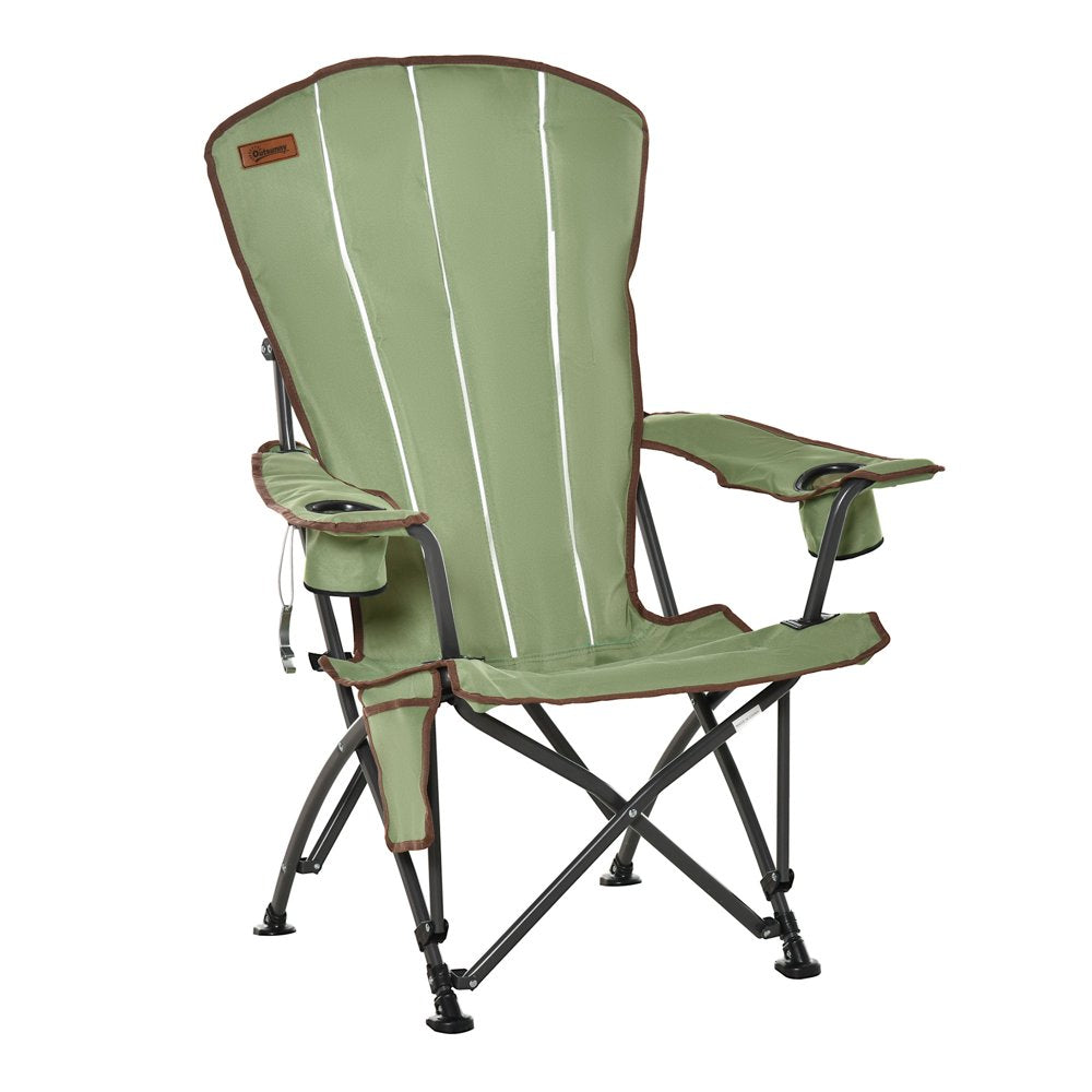 Outsunny Camping Chair, Red and White