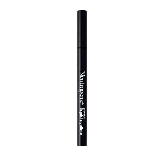 Neutrogena Precision Liquid Eyeliner with Honey &amp; Coconut, Hypoallergenic, Smudge- &amp; Water-Resistant Eyeliner Makeup for Precise Application, Jet Black, 0.013 fl. oz
