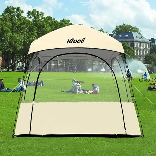 Holiday Decoration Sports Tent with Sealed Floor ，Instant Tent Shelter - Outdoor Bubble Tent 1-6 Person - Rain Tent Camping Sun Shelter Pop Up - Clear