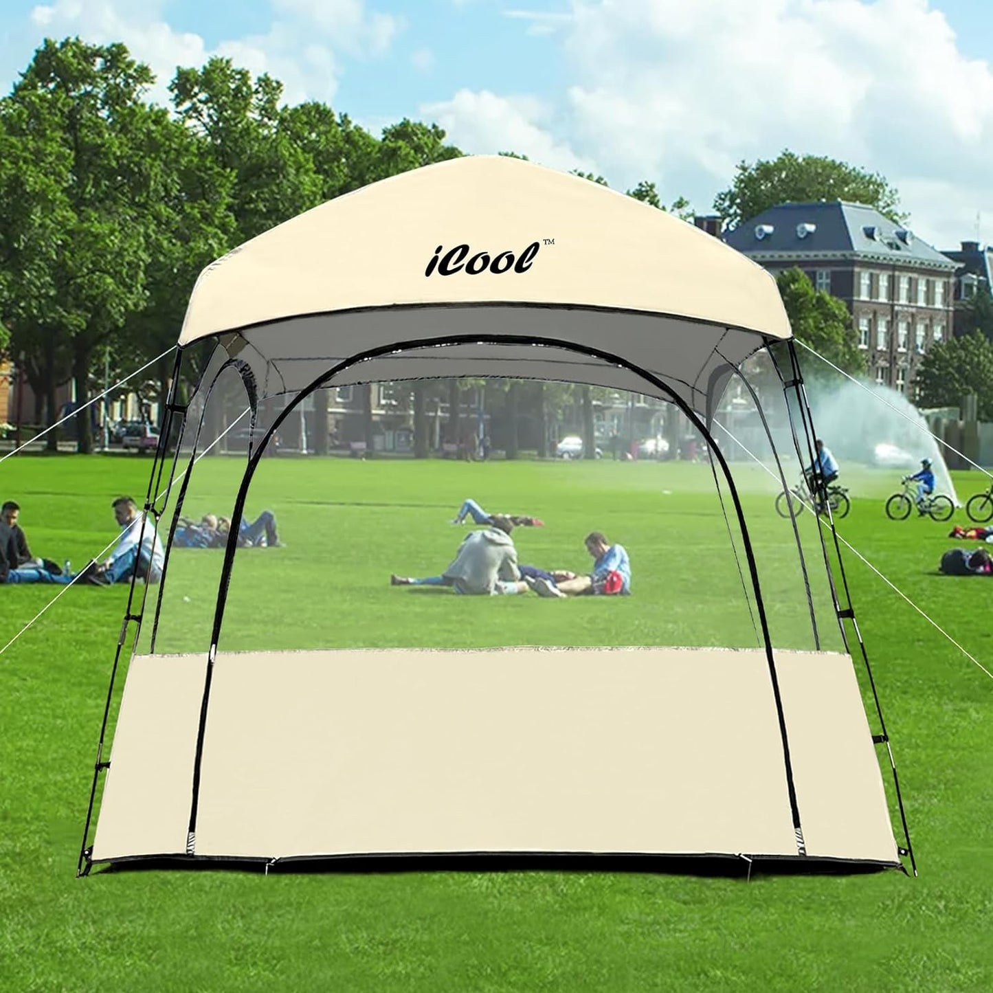 Holiday Decoration Sports Tent with Sealed Floor ，Instant Tent Shelter - Outdoor Bubble Tent 1-6 Person - Rain Tent Camping Sun Shelter Pop Up - Clear