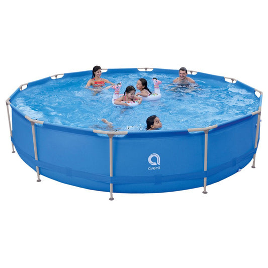 Jleisure Avenli 15 Foot X 36 Inch Steel Frame above Ground Swimming Pool