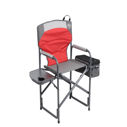 Timber Ridge Laurel Director Camping Chair, Red and Gray, Adult