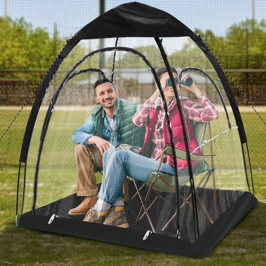 Large Sports Tent - 2/4/6 Persons Clear Rainproof Windproof Shelter, Outdoor Two Parents Winter Soccer Baseball Tents, Rain Sun Shelter for Watching Sports Events, Camping, Fishing