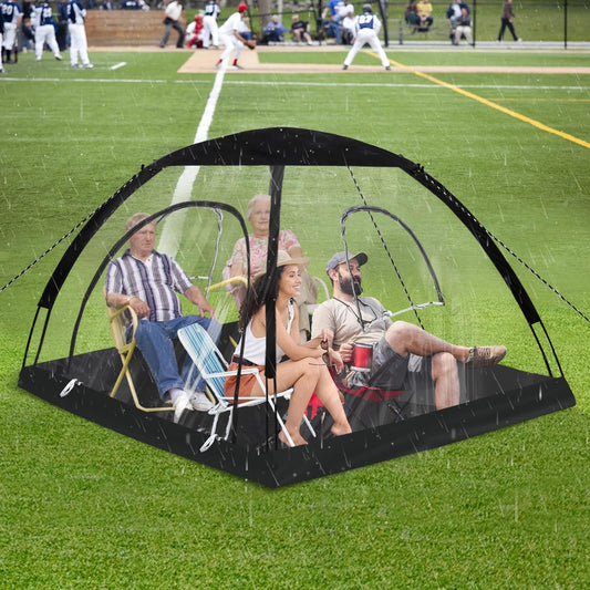 Large Sports Tent - 2/4/6 Persons Clear Rainproof Windproof Shelter, Outdoor Two Parents Winter Soccer Baseball Tents, Rain Sun Shelter for Watching Sports Events, Camping, Fishing
