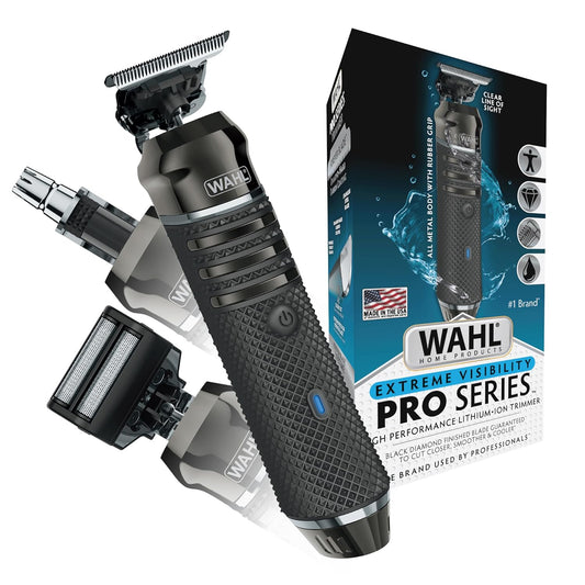 Wahl USA Pro Series High Visibility Skeleton Style Trimmer, Lithium-Ion Cordless Rechargeable All in One Shaving & Close Cutting Beard Trimmer for Men with Near Zero Gap Blade Ð 3026018