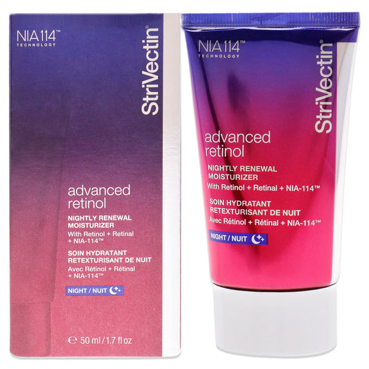 StriVectin Advanced Retinol Intensive Night Moisturizer, Targets Visible Signs of Aging for Healthier Skin, 1.7 Fl Oz