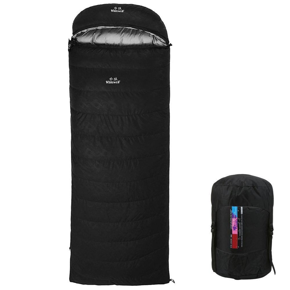 95% White Goose down Lightweight Sleeping Bag 210X80Cm with Sack for Backpacking Camping Hiking Traveling