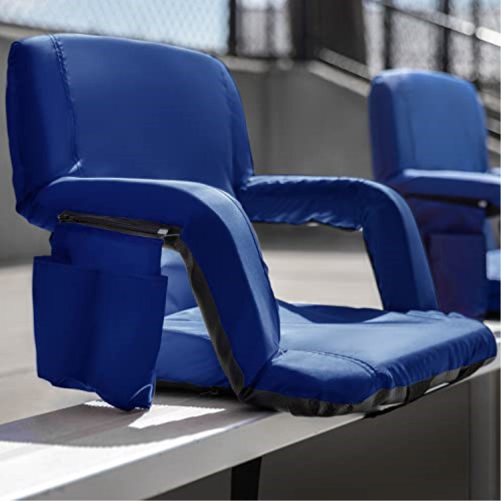 Flash Furniture Malta Fabric Stadium Chair (2 Pack), Black