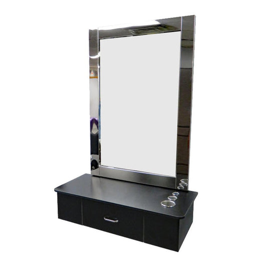 Athena One drawer Cabinet Black
