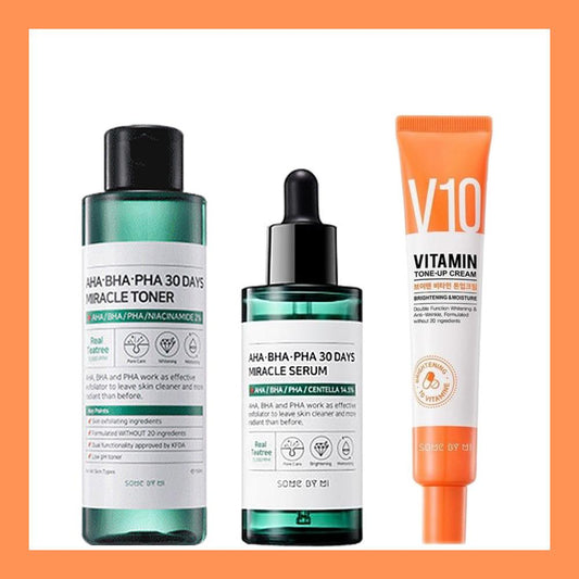 Miracle Set V10 Line #Toner + Serum + V10 Cream